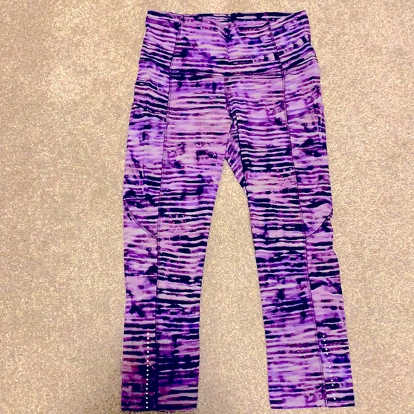 Lululemon Crop Running Tights - Picture 1 of 4
